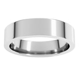 Platinum 5 mm Comfort-Fit Flat Band Size 7
