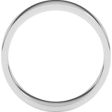 14K White Gold 5 mm Flat Band Size 9