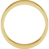 14K Yellow Gold 6 mm Flat Band Size 6.5