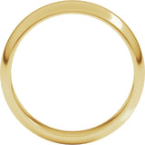 18K Yellow Gold 5 mm Half Round Band Size 9.5
