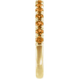 14K Yellow Gold Natural Citrine Stackable Ring