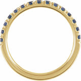14K Yellow Gold Lab-Grown Alexandrite Stackable Ring