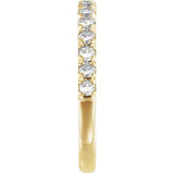 14K Yellow Gold 1/2 CTW Lab-Grown Diamond Stackable Ring