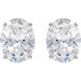 14K White Gold 2 CTW Lab-Grown Diamond Earrings