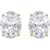 14K Yellow Gold 2 CTW Lab-Grown Diamond Earrings