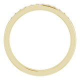 14K Yellow Gold 5/8 CTW Natural Diamond Band