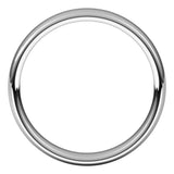 10K White Gold 4.5 mm Comfort-Fit European-Style Band Size 10