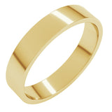 14K Yellow Gold 4.5 mm Flat Band Size 7