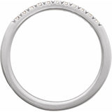 Sterling Silver 1/6 CTW Lab-Grown Diamond Stackable Ring