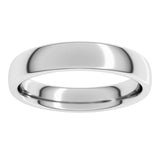 Platinum 4 mm Comfort-Fit European-Style Band Size 5