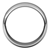 Palladium 8 mm Half Round Band Size 9.5