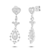 0.85ct 14k White Gold Diamond Earring