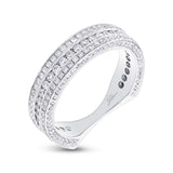 1.40ct 18k White Gold Diamond Lady's Band Size 6