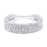 1.40ct 18k White Gold Diamond Lady's Band Size 6
