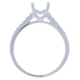 0.24ct 18k White Gold Diamond Semi-mount Ring