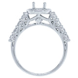 0.86ct 14k White Gold Diamond Semi-mount Ring