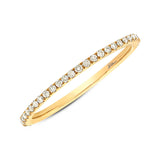 0.28ct 14k Yellow Gold Champagne Diamond Eternity Band