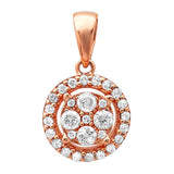 0.28ct 14k Rose Gold Diamond Pendant