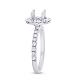 0.71ct 14k White Gold Diamond Semi-mount Ring