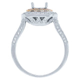 0.60ct 14k Two-tone Rose Gold Diamond Semi-mount Ring