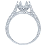 0.46ct 14k White Gold Diamond Semi-mount Ring