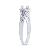 0.29ct 14k White Gold Diamond Semi-mount Ring
