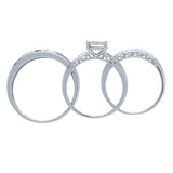0.34ct 14k White Gold Diamond Trio Set Pave