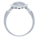 0.34ct 14k White Gold Diamond Pave Lady's Ring