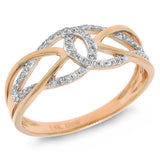0.16ct 14k Rose Gold Diamond Lady's Ring