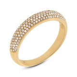 0.35ct 14k Yellow Gold Diamond Lady's Pave Band