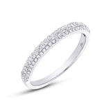0.30ct 14k White Gold Diamond Lady's Pave Band