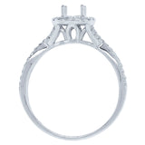 0.32ct 14k White Gold Diamond Semi-mount Ring
