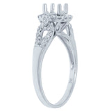 0.29ct 14k White Gold Diamond Semi-mount Ring