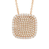 0.60ct 14k Yellow Gold Diamond Pave Pendant