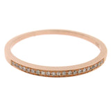 0.07ct 14k Rose Gold Diamond Lady's Band