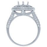 0.66ct 14k White Gold Diamond Semi-mount Ring