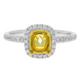 0.25ct 14k Two-tone Gold Diamond Semi-mount Ring