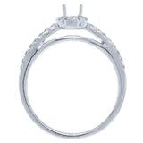 0.23ct 14k White Gold Diamond Semi-mount Ring