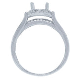 0.45ct 14k White Gold Diamond Semi-mount Ring