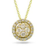 0.29ct 14k Yellow Gold Diamond Pendant