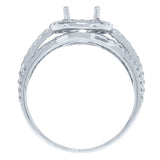 0.54ct 14k White Gold Diamond Semi-mount Ring