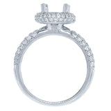 0.74ct 18k White Gold Diamond Semi-mount Ring