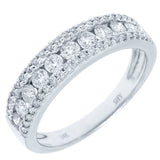 0.74ct 14k White Gold Diamond Lady's Band