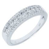 0.58ct 14k White Gold Diamond Lady's Band