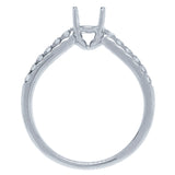 0.26ct 14k White Gold Diamond Semi-mount Ring