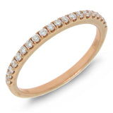 0.22ct 18k Rose Gold Diamond Lady's Band