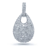 0.46ct 14k White Gold Diamond Pave Pendant