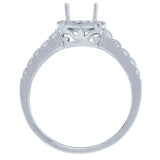 0.37ct 14k White Gold Diamond Semi-mount Ring