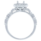 0.40ct 14k White Gold Diamond Semi-mount Ring