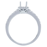0.31ct 14k White Gold Diamond Semi-mount Ring